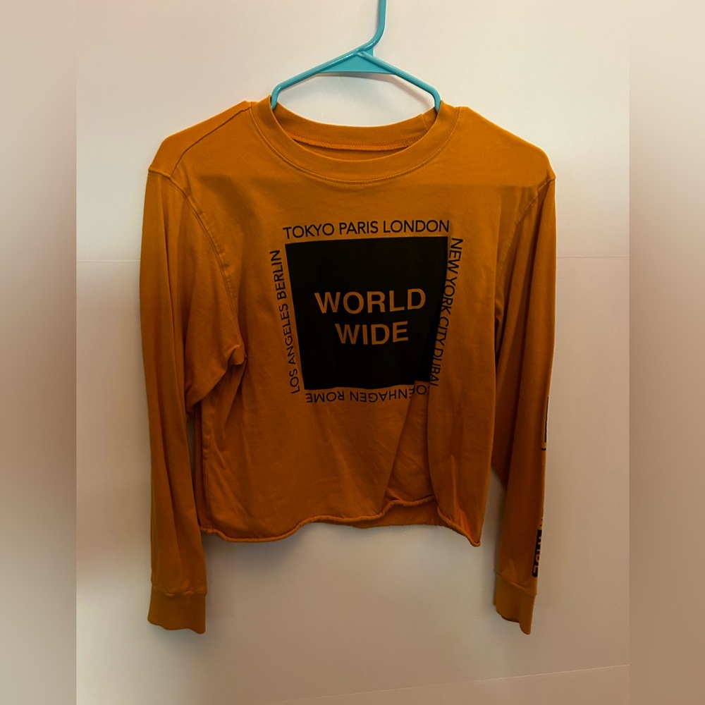 Cotton orange long sleeve